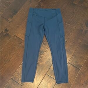 Lululemon Base Pace Blue High-Waisted Leggings - Size 8